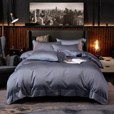 White Grey Hotel Quality Silky Soft Egyptian Cotton Bedding set