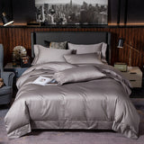 White Grey Hotel Quality Silky Soft Egyptian Cotton Bedding set