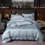 White Grey Hotel Quality Silky Soft Egyptian Cotton Bedding set