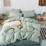 Brown plaid Duvet Cover