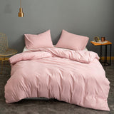 Bed Cover Pillowcase for Girls Solid Color